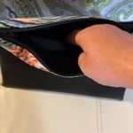 Abstract Fold Over Clutch Purse Bag Black Photo 2