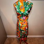 VTG Tanner of North Carolina Sleeveless Floral Dress SZ 8 Retro Resortwear Boho Orange Photo 10