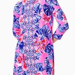 Lilly Pulitzer NWOT  Ophelia Plumeria Pink in Hollidaze Knit Swing Dress sz XS Photo 0
