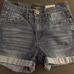 Aeropostale 🩵🩵 Women's High-Waisted Midi Dark Wash Denim Shorts, Size 0🩵🩵 Photo 0