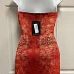 Pretty Little Thing Red Snake Clear Strap Mini Dress Photo 8