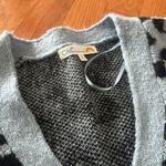 C&C California Women’s Blue Cheetah Sweater Photo 1