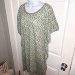 Natural Life  Cotton Tee Mini Dress Frankie Knit Blue Floral Tshirt Dress XL NWT Photo 6