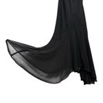 NWOT Vintage 90s JR Nites Dress 8 P Chiffon Beaded Asymmetric Whimsigoth Fairy Black Size 8P Photo 8