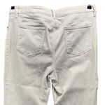 Chico's Crop Jeans 16 So Slimming Girlfriend Slim Leg Capri High Rise Fringe Hem Photo 3