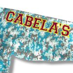 Cabela's Womens Hooded Hooded Sweatshirt Full Zip Camo Blue White Gray Large Photo 5