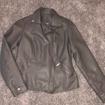 Gray Leather Jacket Size XS Photo 1