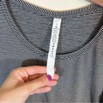 Lululemon  Love Crew Short Sleeve Shirt Black White Striped Women's 6 Photo 2