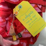 Farm Rio NWT  Linen blend Copabanana Wrap Mini Dress Red Pink Size M Photo 13