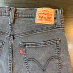 Levi's ‎ High Waisted Mom Jean Shorts Black Denim Cut Off Womens Size 30 Festival Photo 11