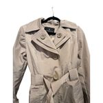 London Fog  Stylish Beige Women's Trench Coat Hooded Belted SZ Small Petite Photo 2