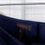 ESCADA Navy Blue Dress Pants Size 44 US 14 Trousers Straight Leg Slacks Office Photo 3