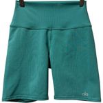 Alo Yoga ALO Ocean Teal 7" High Waist Biker Shorts Size XS Photo 1