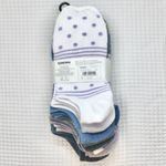 Sonoma NWT Blue Purple Grey Floral Stripes No-Show Socks 10 Pairs Pack Photo 3