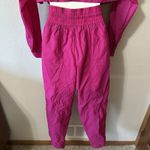 Athleta  x Alicia Keys Sz 0 Hot Pink Nylon Utility Jumpsuit Open Back Long Sleeve Photo 10