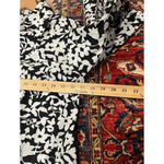 Michael Kors Collection Black White Floral Cotton Shirt Dress Ruffle Hem Size 0 Photo 5