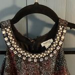 Monteau  Sparkle Printed Sleeveless Peplum Dress | Women’s Size XL Photo 10