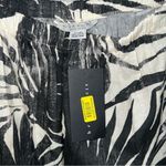 Bryn Walker Pasha Linen Cotton Palma Nera Print Wide Leg Cropped Pants Photo 6