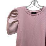 Mittoshop  rock on puff sleeve top blush pink size small Photo 5