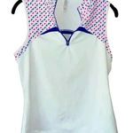 Kyodan  Sleeveless Golf‎ Top Geometric Pattern Quarter-Zip Athletic Tank Photo 0