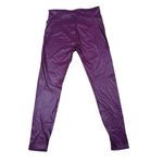 NWT Satiny Burgundy Shimmer Wet Look Tights Leggings Yoga Pants Women’s Size XS Purple Size M Photo 1