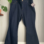Ava & Viv High Rise Flare Jeans Plus Size 26 Dark Wash  Photo 0