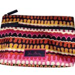 Vera Bradley 10 x 6 1/2" Zip Cosmetic Bag Travel Toiletries NWOT Rio Squiggle Photo 0