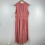 Old Navy  Coral Eyelet Midi Dress L Prairie Style Lined‎ Boho Sleeveless Summer Photo 2