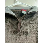 The North Face Women's Brown Quarter Zip Fleece Sherpa Pullover Jacket Small Photo 4