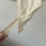 Open Edit  Ivory White Long Sleeve Mock Neck Floral Lace Bodysuit Size Medium Photo 3