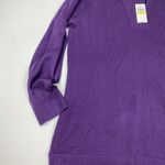 Van Heusen  V-Neck Purple Sweater Size M NWT Photo 2