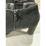 Aerosoles Woman’s Heel Rest Black Suede Ankle Bootie with Heel & Side Zip 8 1/2 Photo 3