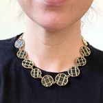 House of Harlow NEW  1960 90’s Style Gold And Black Necklace Photo 2