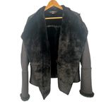 Alfani  Womens Faux-Shearling-Lined Moto Jacket Black Size Large Photo 3