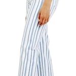 joe's jeans Joe’s Jeans The Blake High Rise Wide Leg Crop Jeans Blue White Striped Size 26 Photo 0