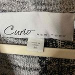 Curio New York Womens Black Gray Patchwork Poncho Style Sweater Size M Size M Photo 8