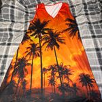 Amazon Vibrant Palm Print Swim Coverup Photo 1