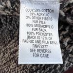 Dana Buchman Open Cardigan Sweater Brown L Long Sleeve Chain Link Trim Knit Photo 8