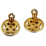 Christian Dior 1980s Blue & Green Crystal Gold-Tone Clip-On Earrings Photo 7