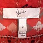 Joie  Silk Peasant Boho Blouse Women's Small Burnt Orange Career Hippie Dainty‎ Photo 3