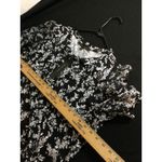 Cynthia Steffe Top XL Black White Floral Sheer Puff Sleeve Blouse New with Tags Photo 5