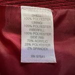 J.Jill Burgundy Red Zip Front Heavy Quilted Puffer Vest Button Pockets Medium Photo 14