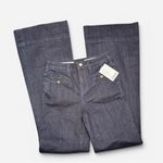 Pilcro  and the Letterpress “Superscript” Women's High Rise dark WashFlared Jeans Photo 2