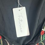 NWT Futurino Black Bohemian Crew Neck Shift Dress Large Photo 8