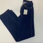 ZARA Dark Blue Jeans with Low Front V Photo 3