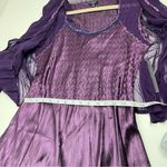 Komarov Ombré Tiered Hem Cocktail Dress & Chiffon Jacket Purple Womens XL NEW Purple Photo 10