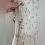 Love Shack Fancy  CATA  Tiered Mini Dress SILK SHEER Size M Photo 6