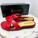 Lauren Ralph Lauren Red Sandals Size 9.5‎ Photo 2