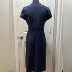 Boden Navy Cotton Blend Dress Size 6 6R Blue Photo 3