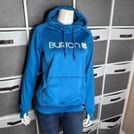 Burton  Hooded Sweatshirt Hoodie Pullover Jumper Blue Women's Cozy Fleece Size Sm Photo 8